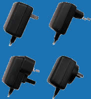 WALL-MOUNTED SWITCHING H-SERIES Adaptors with fixed AC Plugs for Electronic Toys and Games (up to 8W)