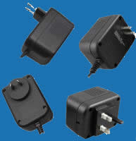WALL-MOUNTED SWITCHING W-SERIES Adaptors with Fixed AC Plugs for Electronic Toys and Games (up to 40W)